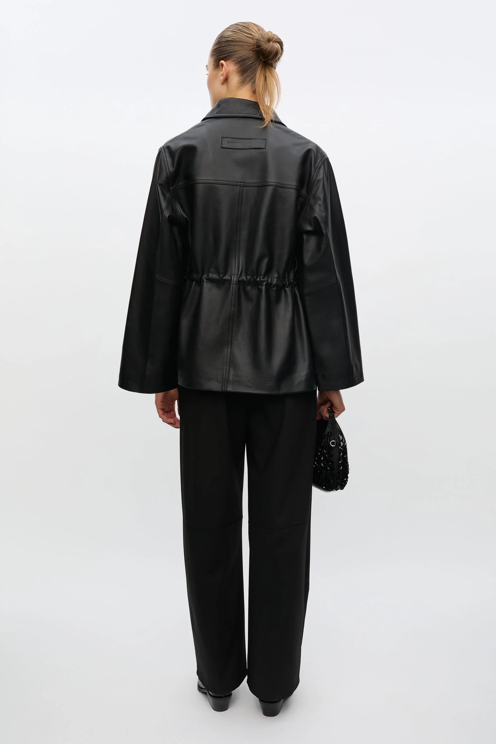Salaax leather jacket 16288 Black