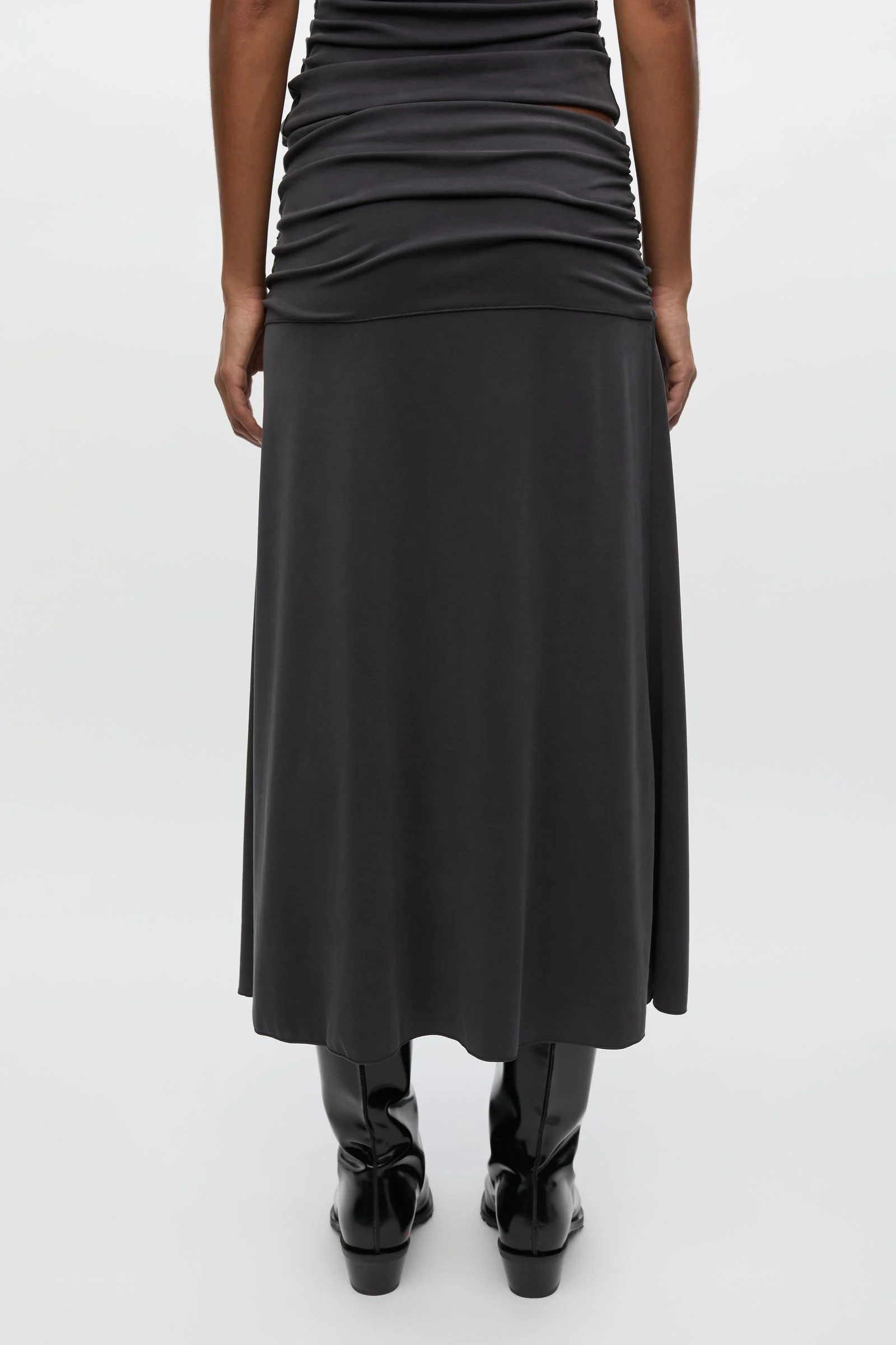 Sasun midi skirt 15641 Washed Black
