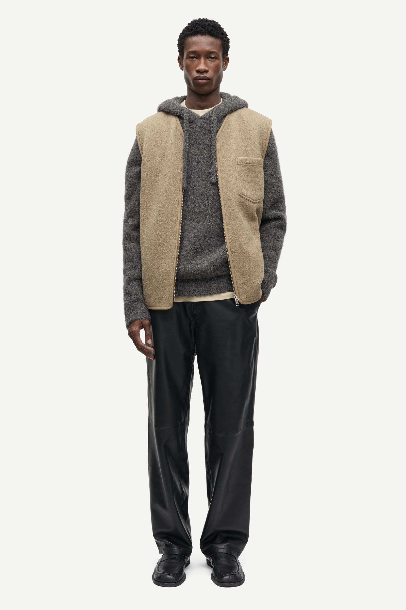 Sahannes vest 14612 Lead Gray
