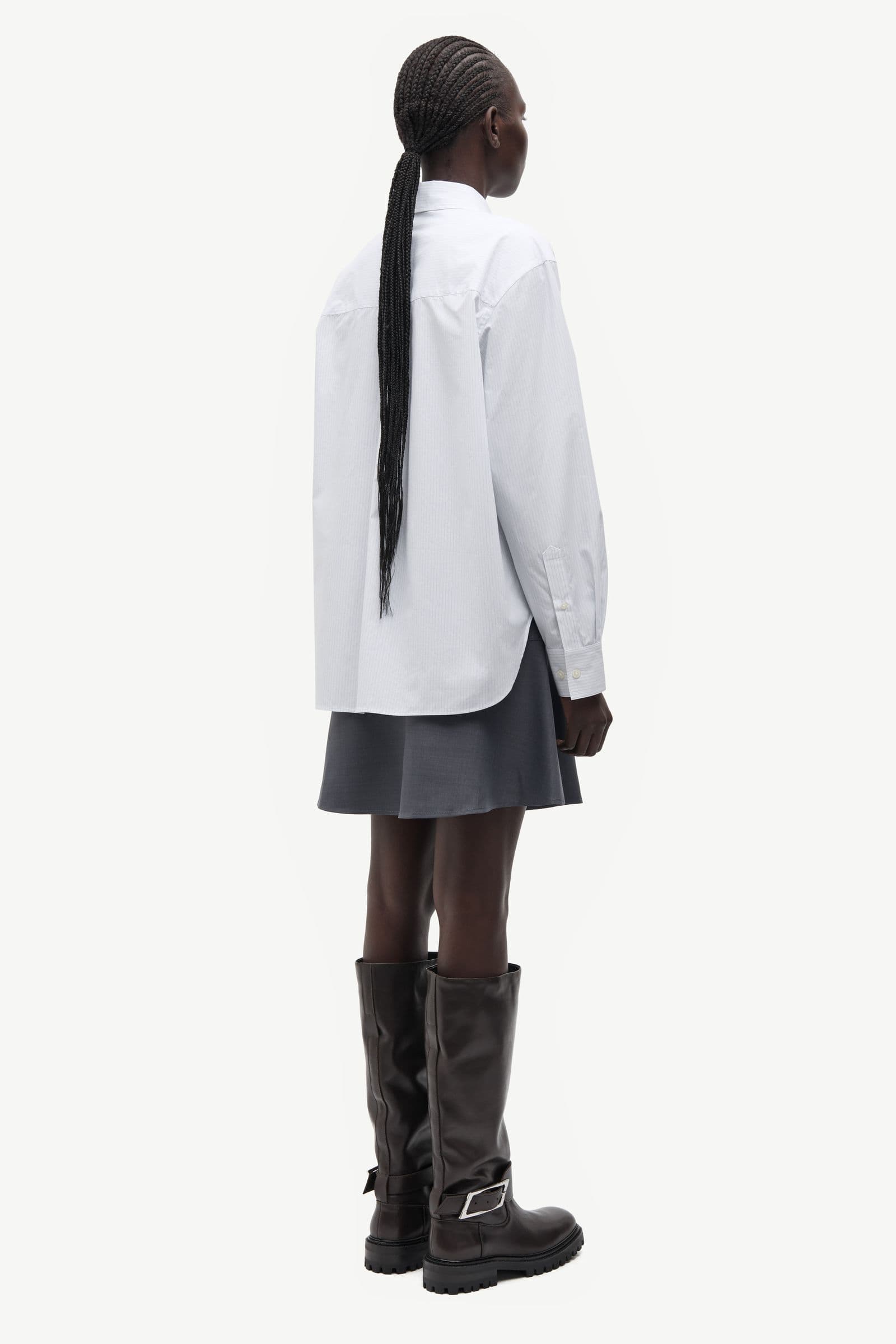 Salova pocket shirt 15756 White Pinstripe