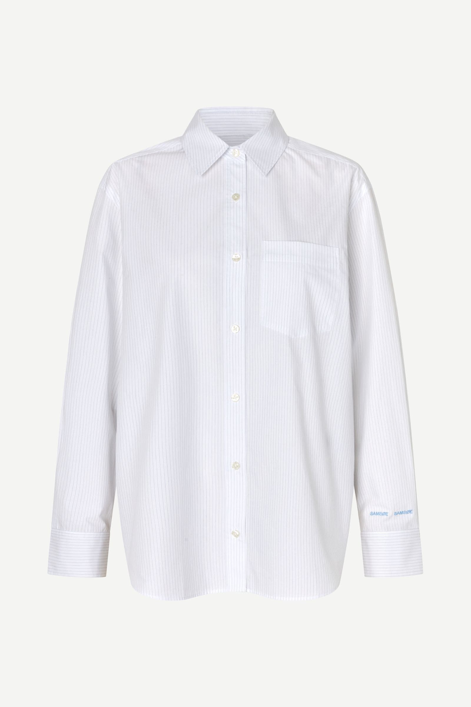 Salova pocket shirt 15756 White Pinstripe