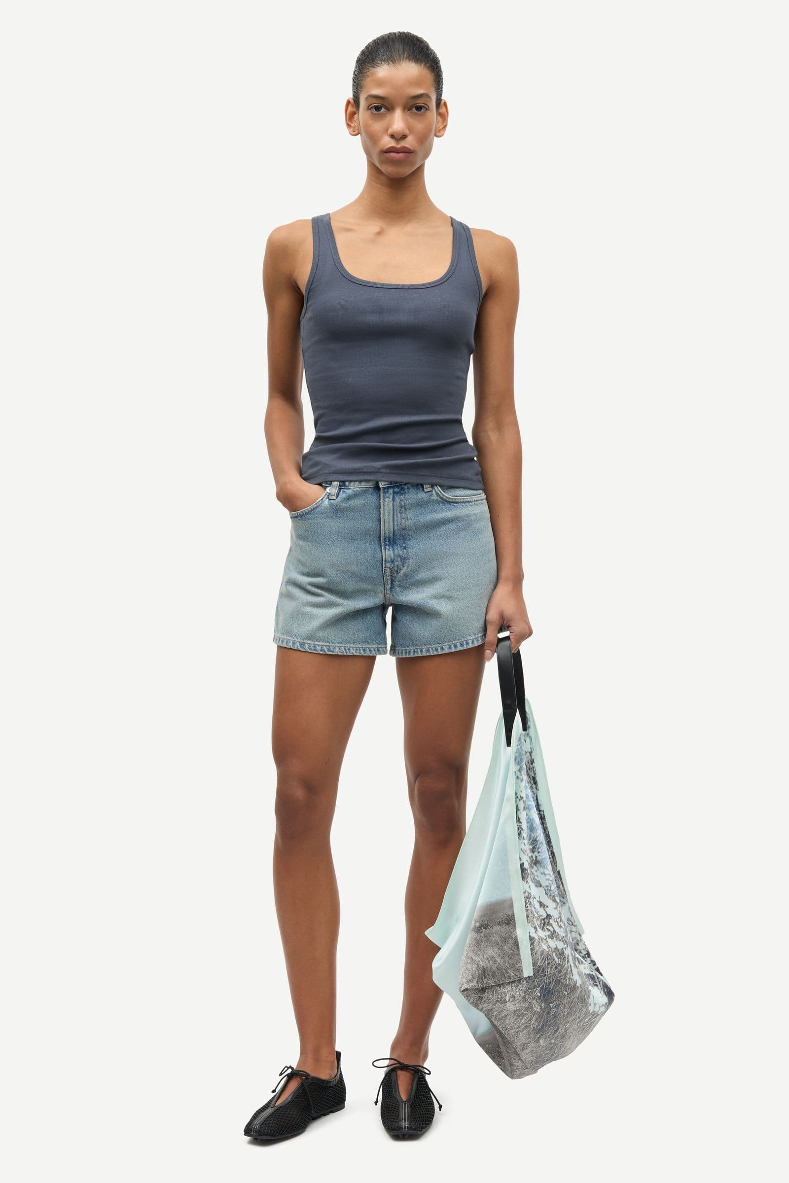 Saamanza tank top 7542 Ombre Blue