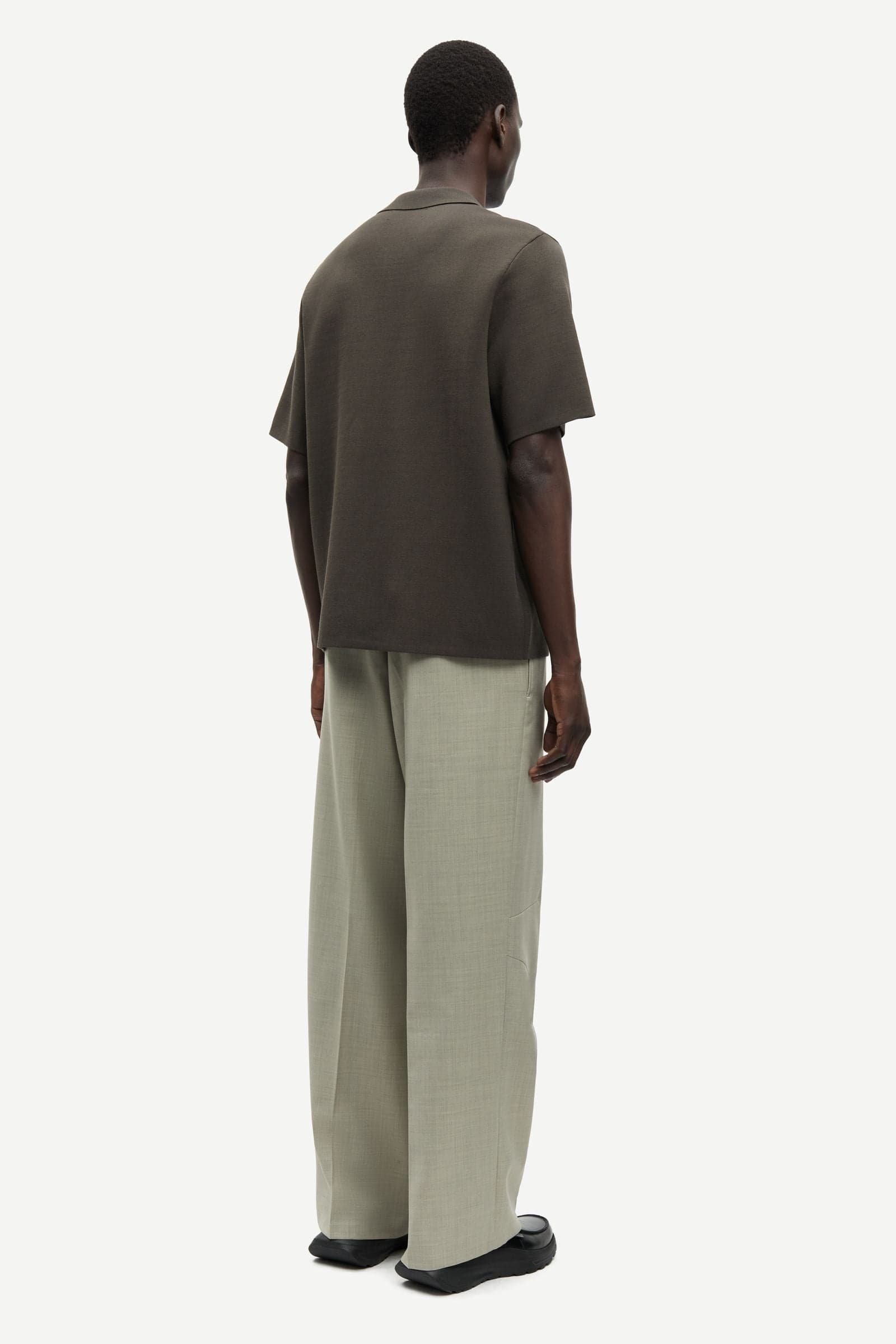 Sarico zip shirt ss 15825 Black Olive