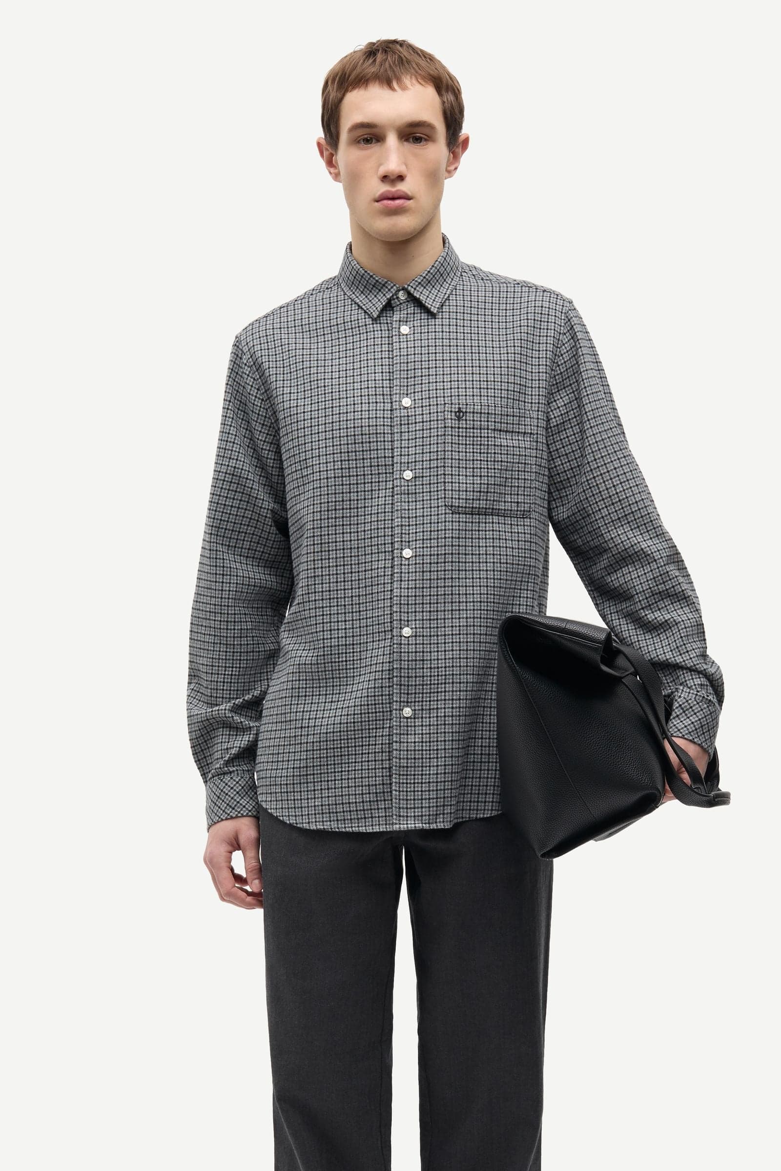 Saliam NJ shirt 15839 Grey Mel. Ch.
