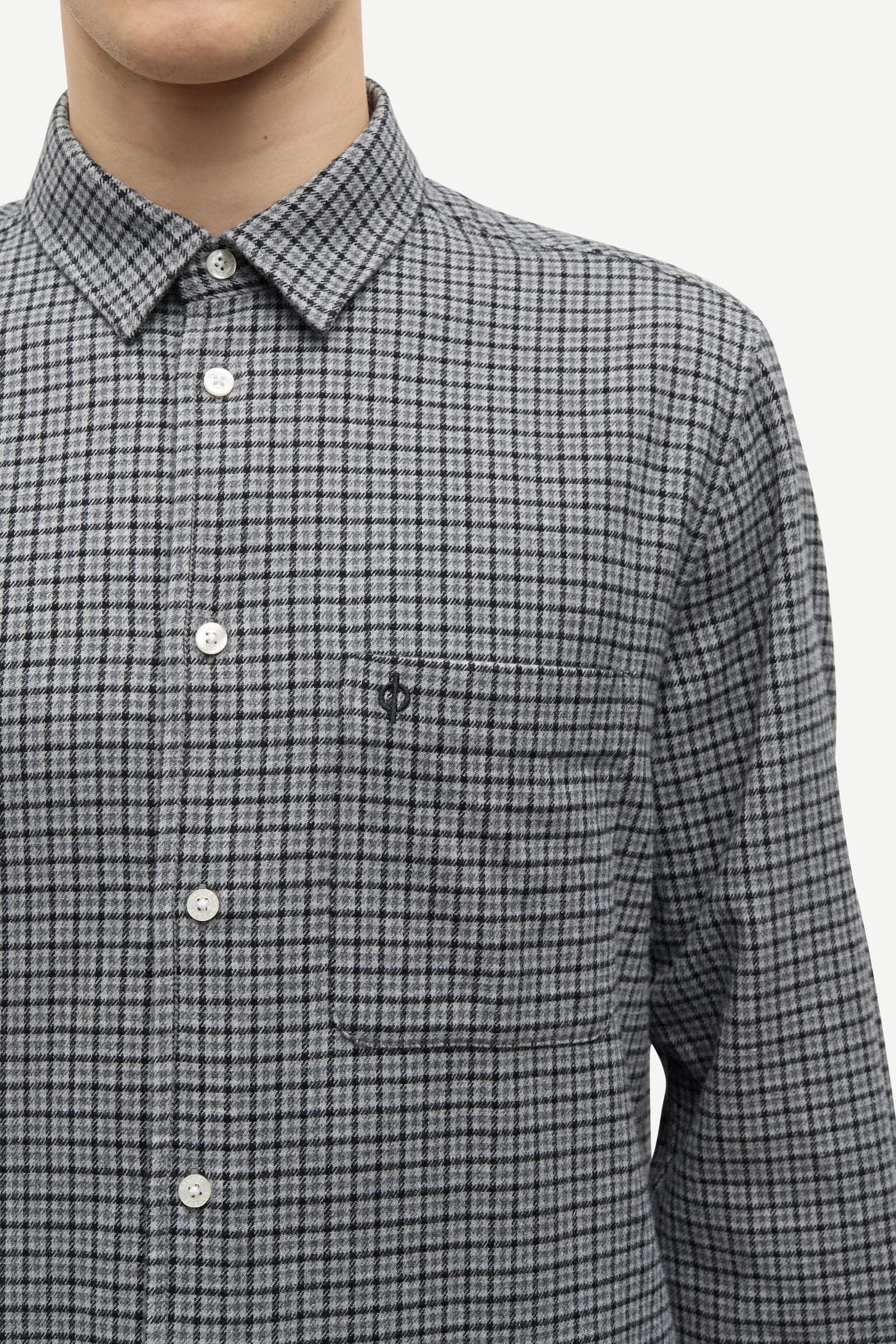 Saliam NJ shirt 15839 Grey Mel. Ch.