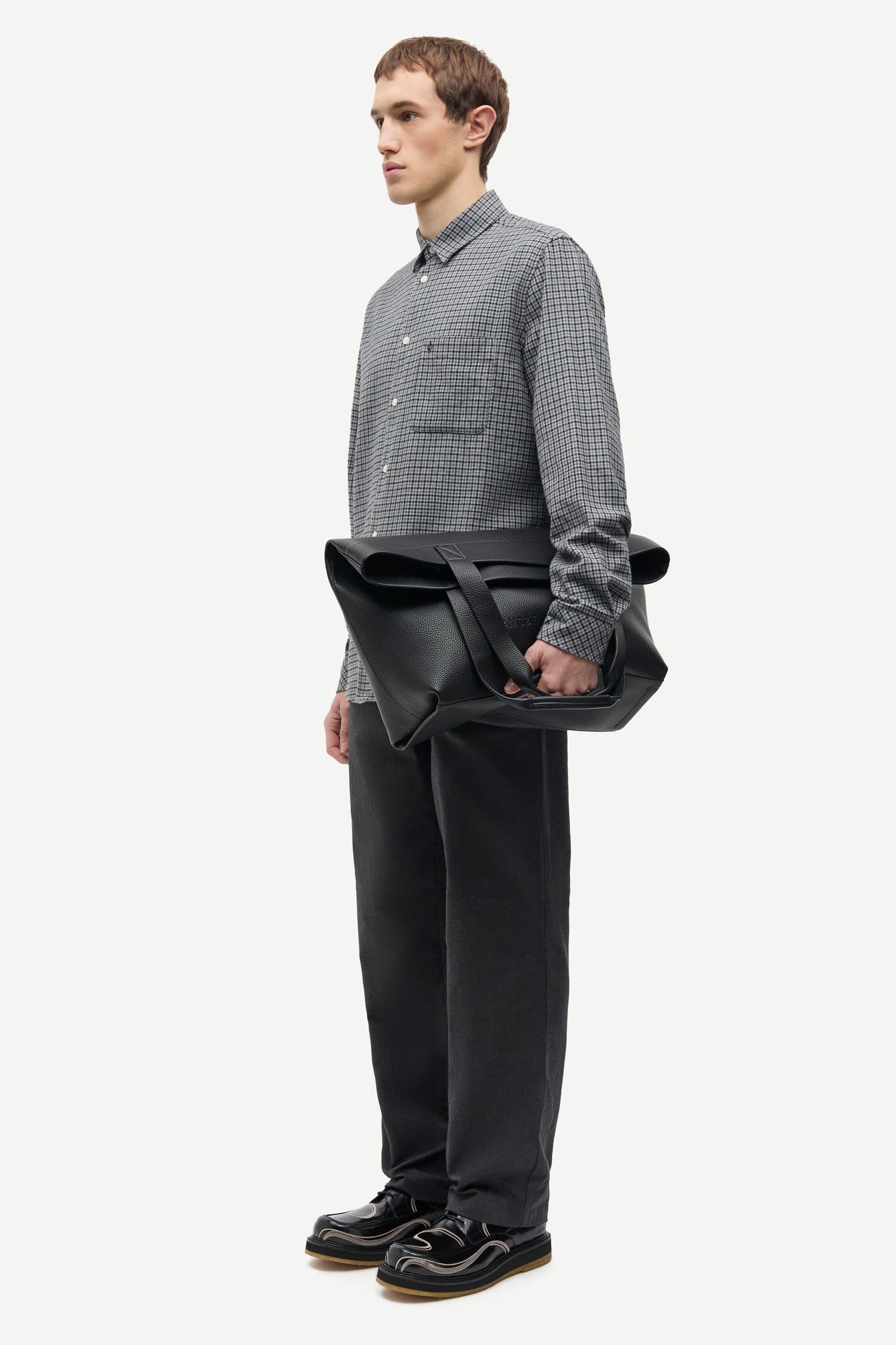 Saliam NJ shirt 15839 Grey Mel. Ch.