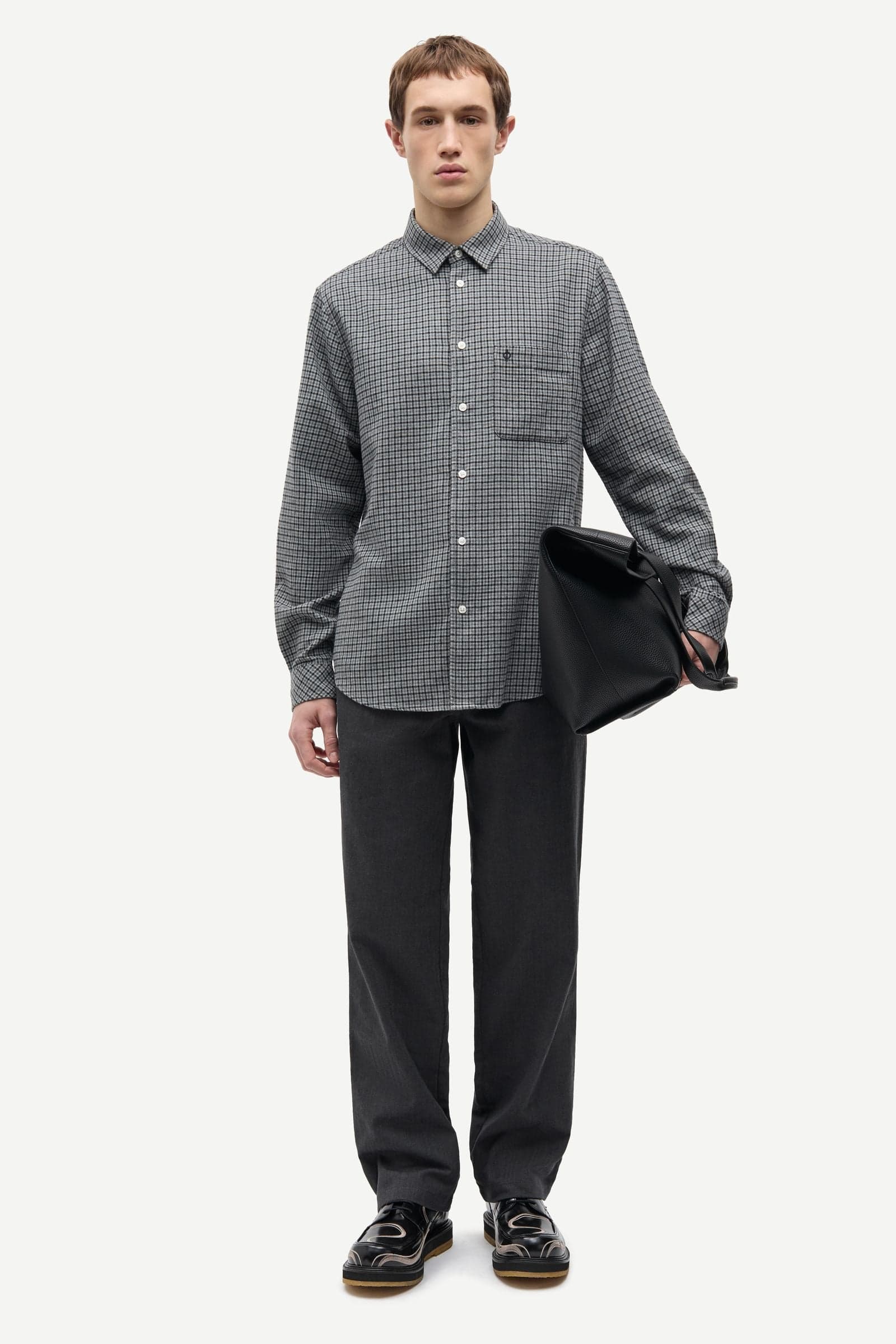 Saliam NJ shirt 15839 Grey Mel. Ch.