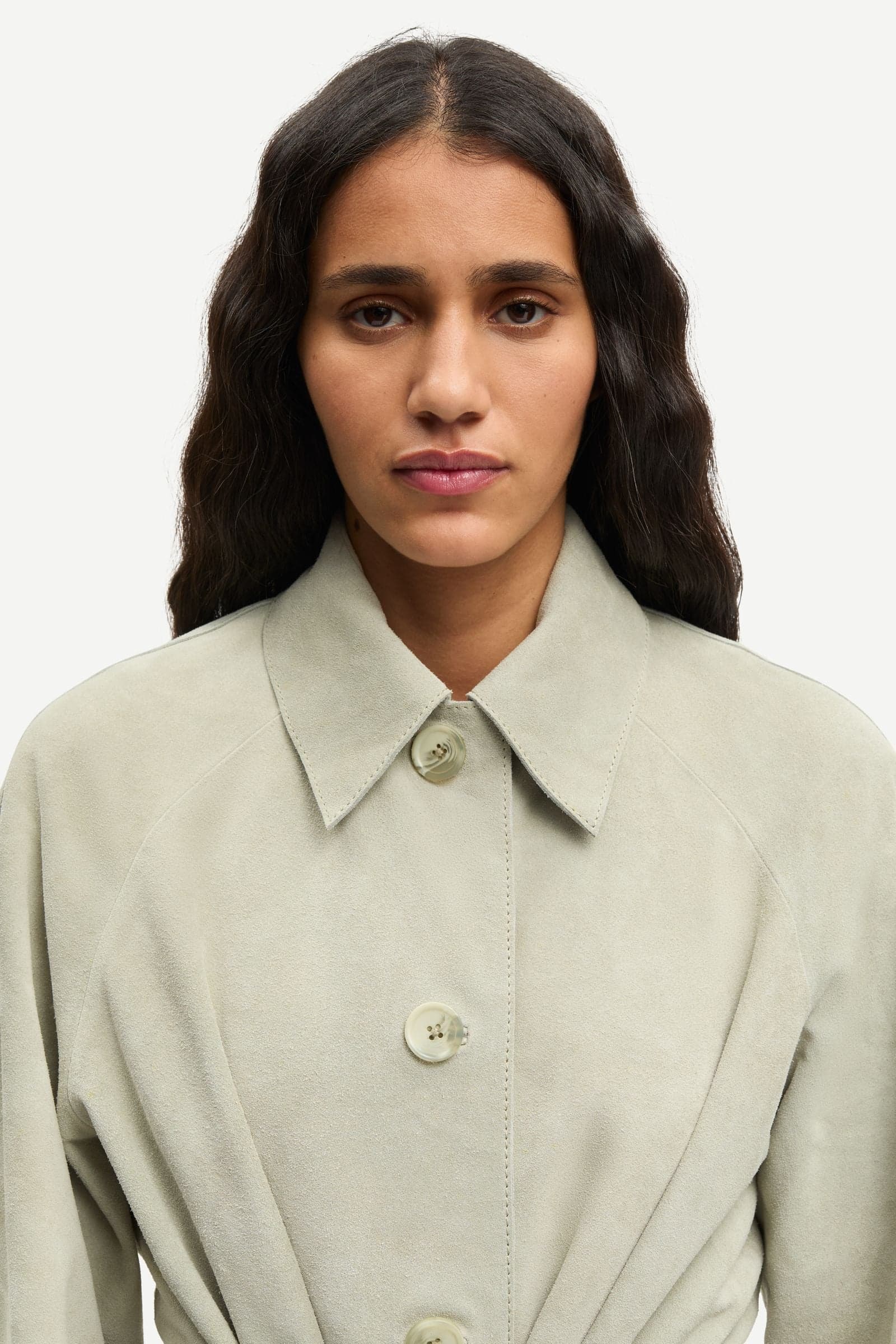 Sarae coat 15927 Ethereal Green