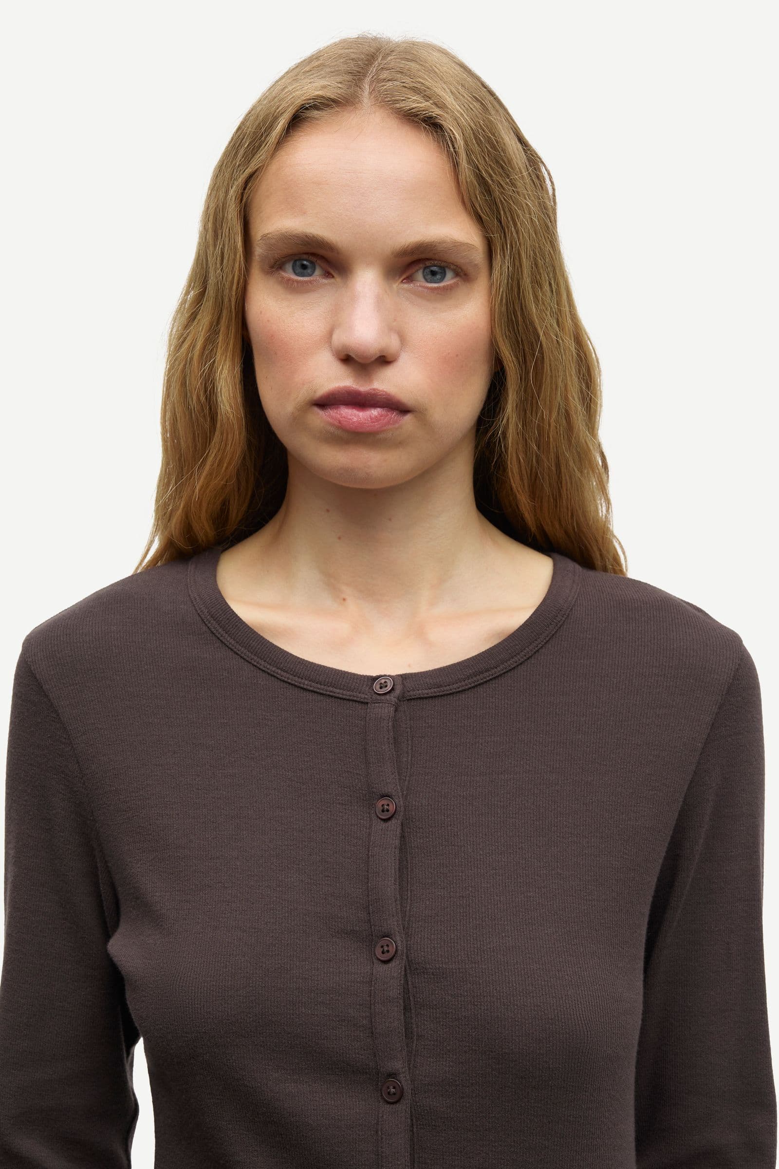 Saalexo LS cardigan 7542 Mulch