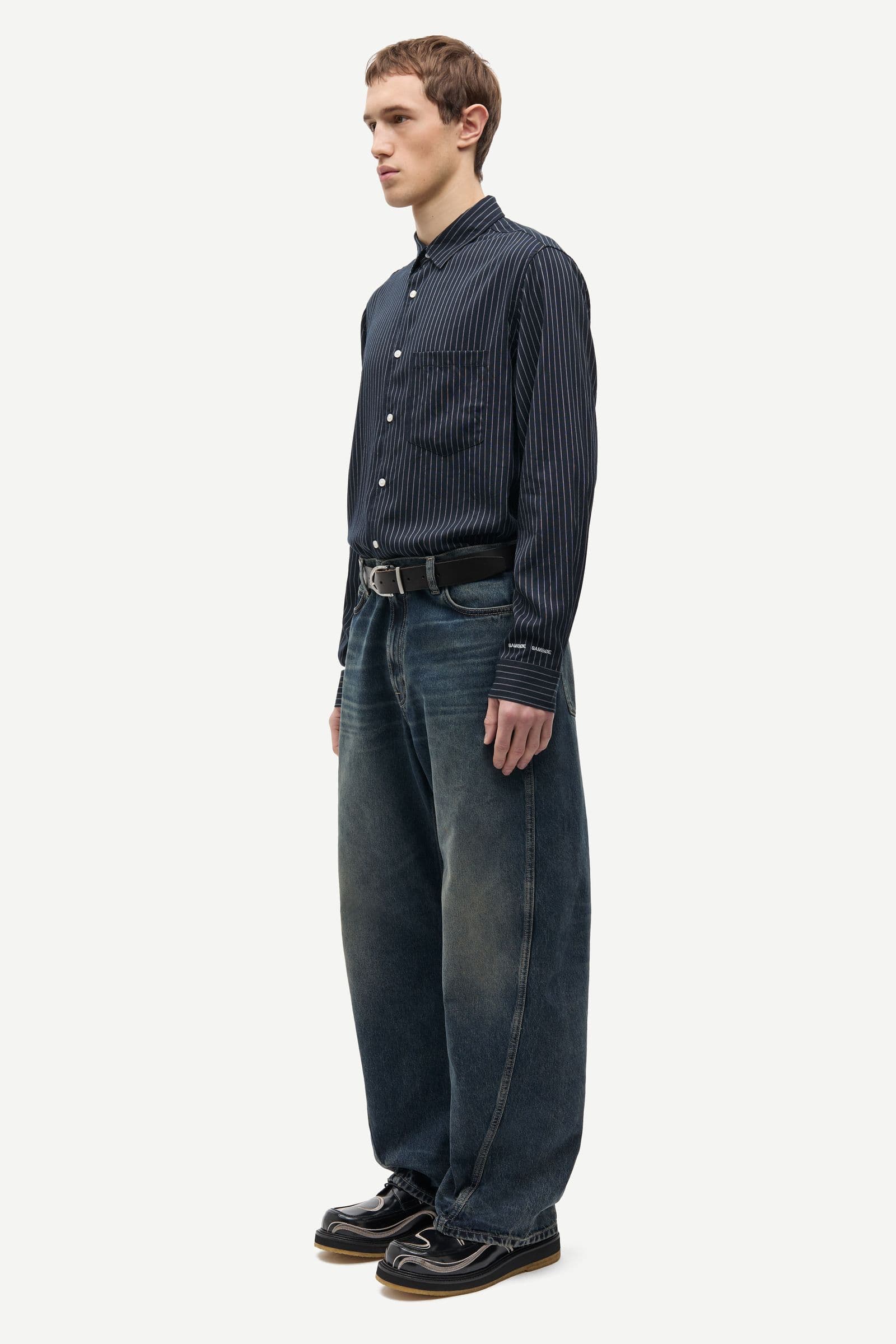Saryan P shirt 16067 Salute Pinstripe