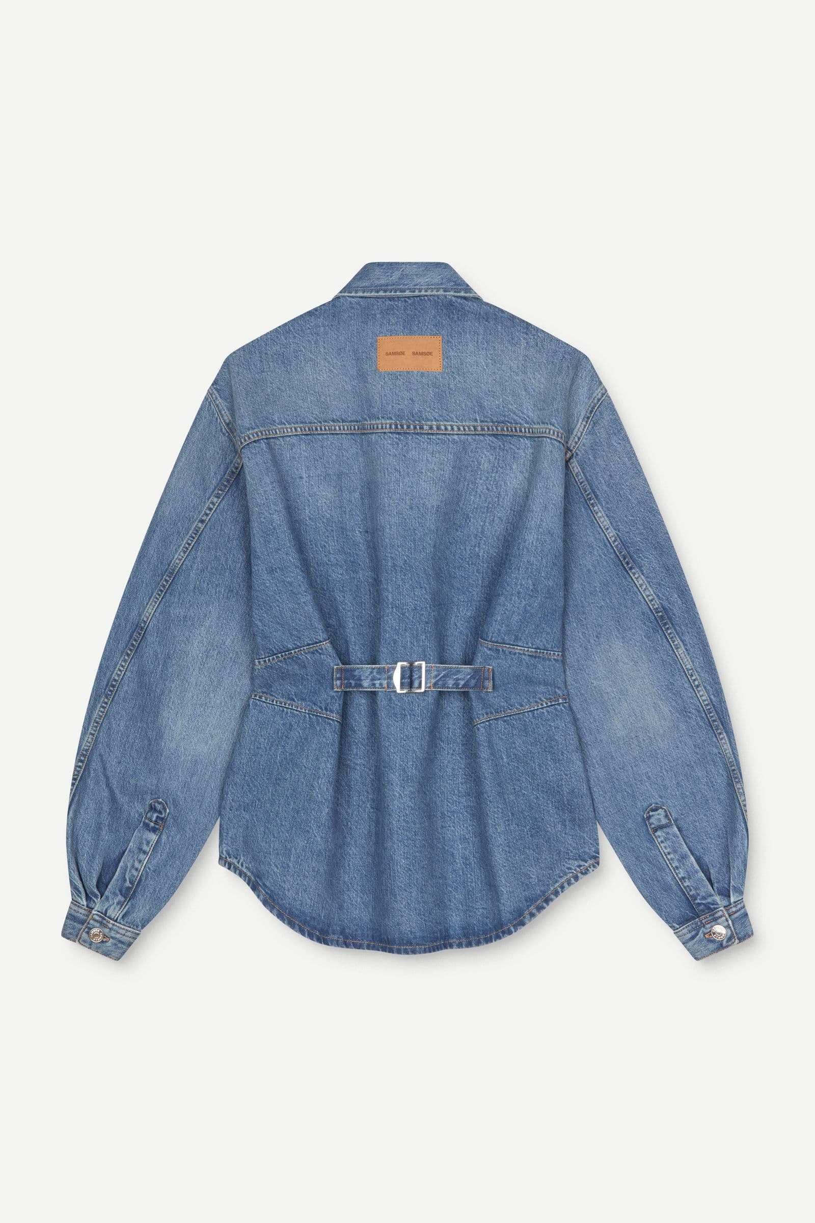 Saharp seam shirt 16141 Sephia blue