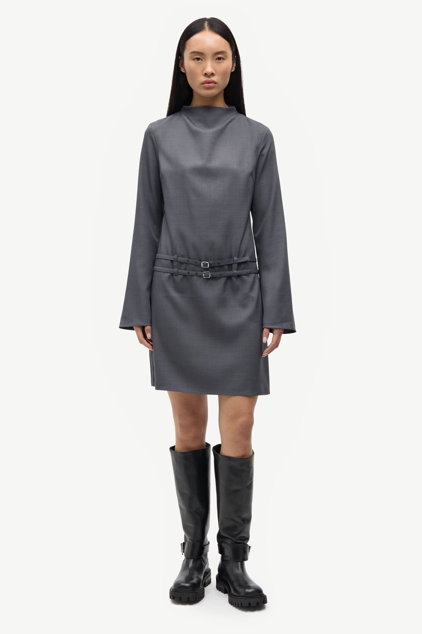 Sarummy dress 16178 Dark grey mel.