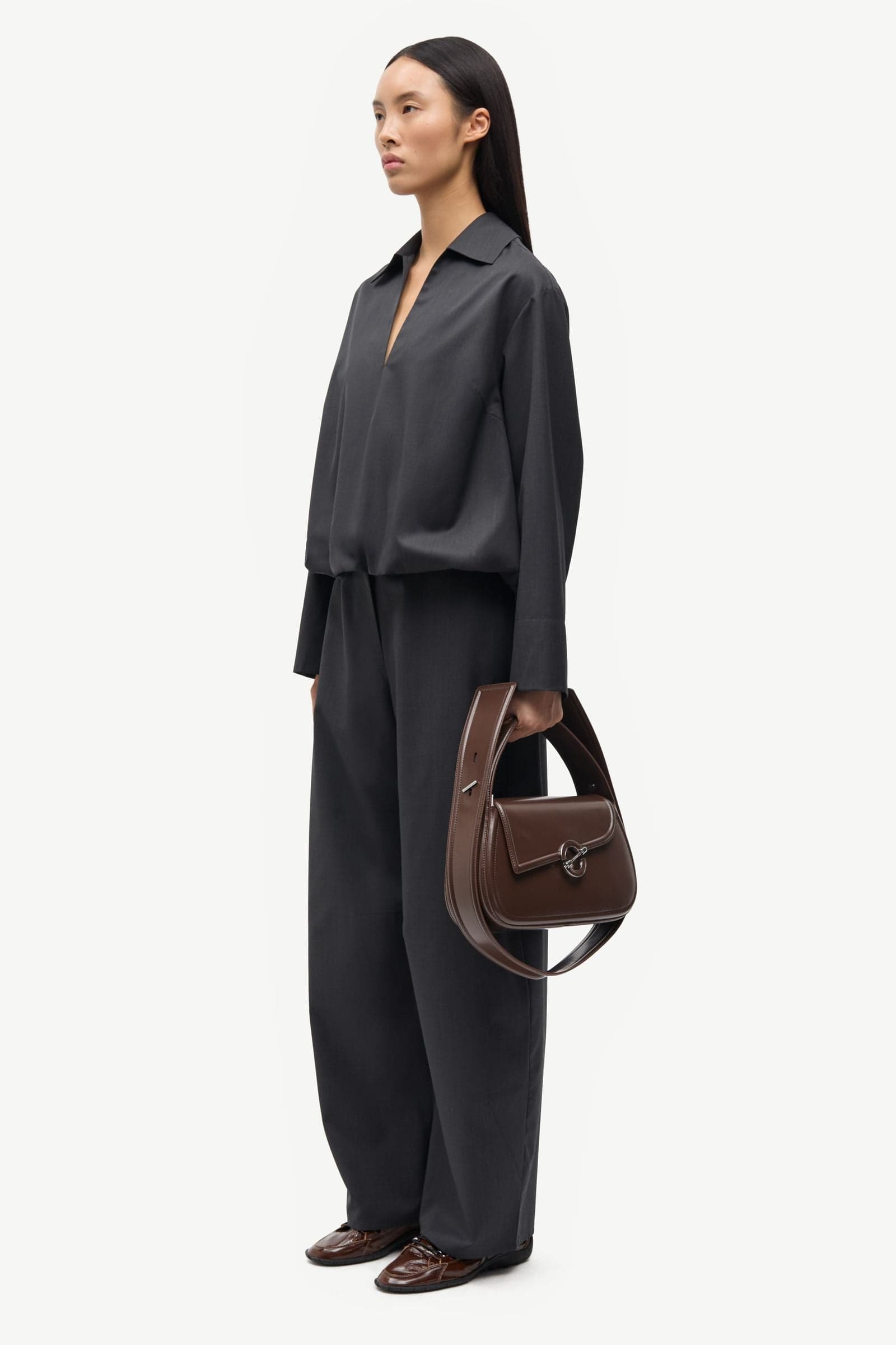 Sadaphne shirt 16248 Black Mel.