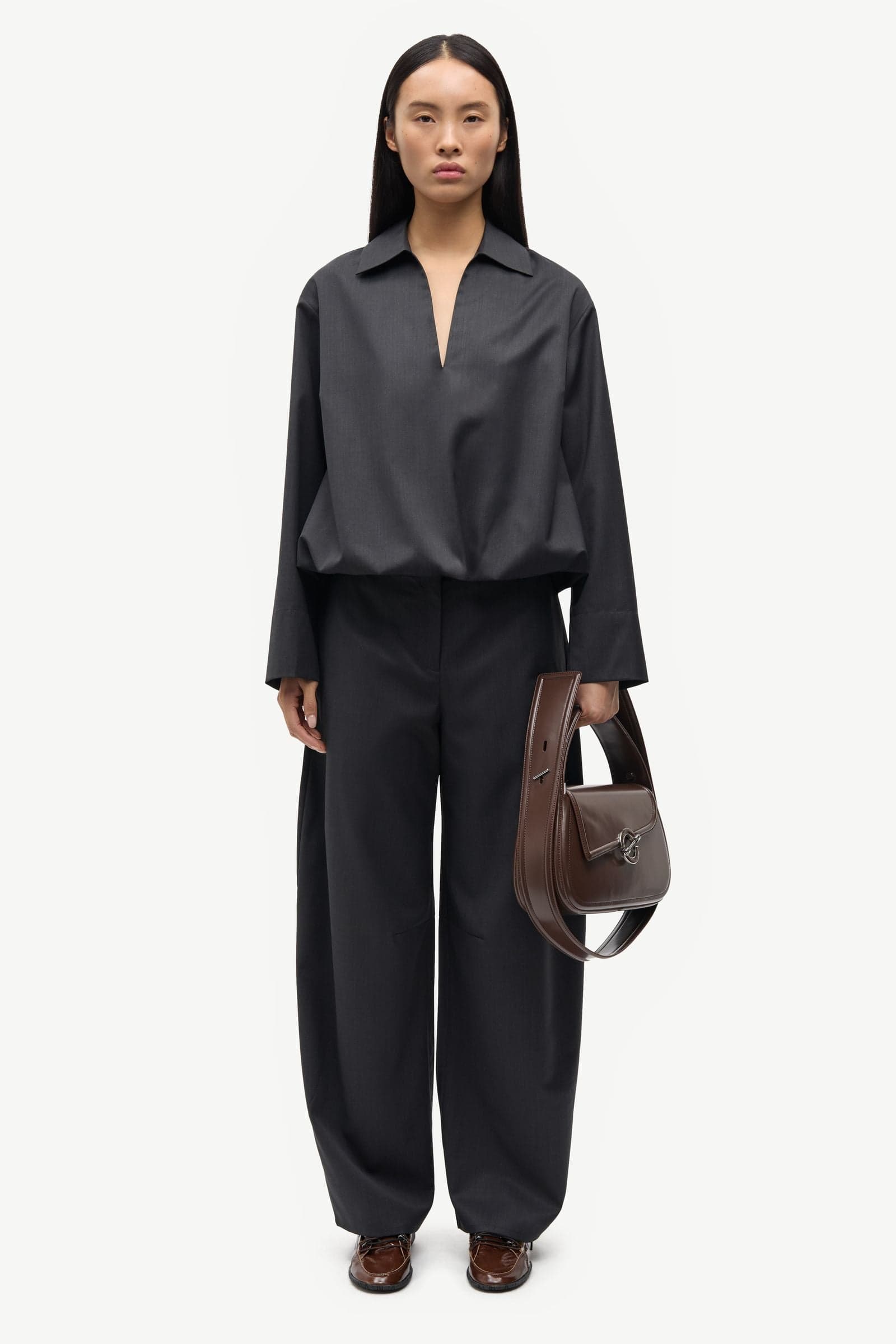 Sadaphne shirt 16248 Black Mel.