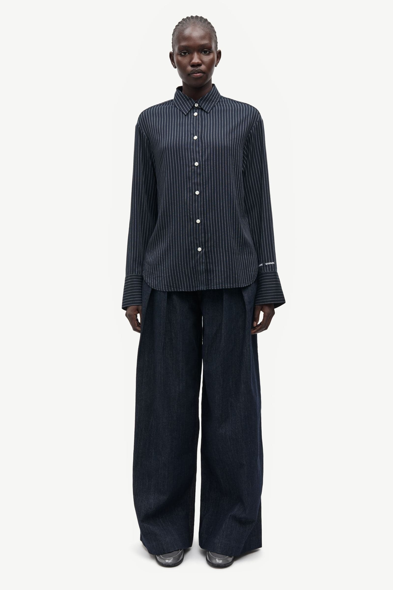 Saryanna shirt 16067 Salute Pinstripe