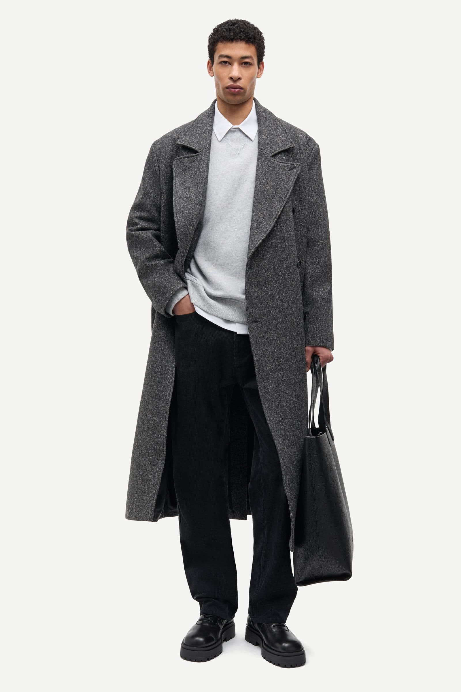 Savince coat 16188 Dark Grey Mel.