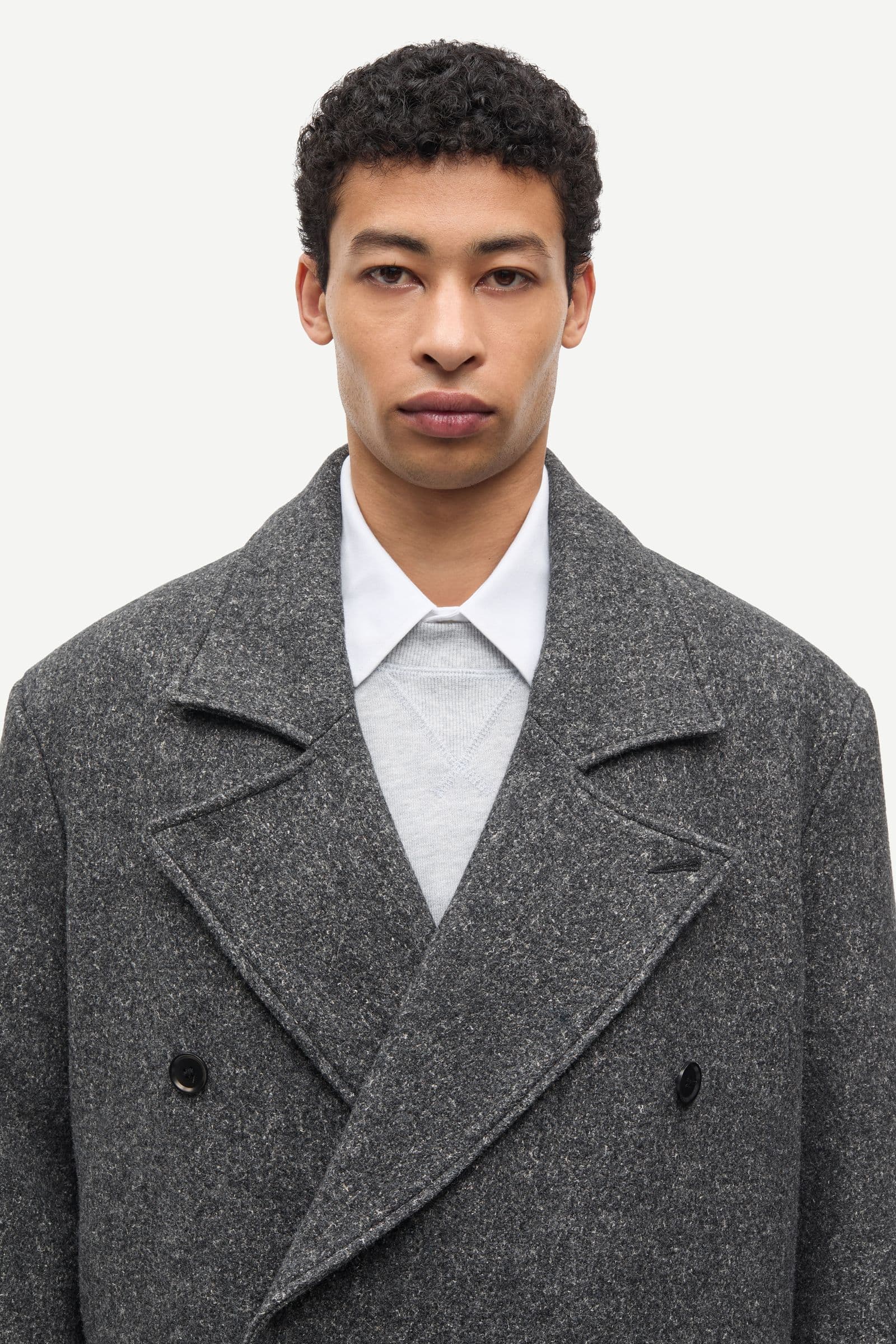 Savince coat 16188 Dark Grey Mel.