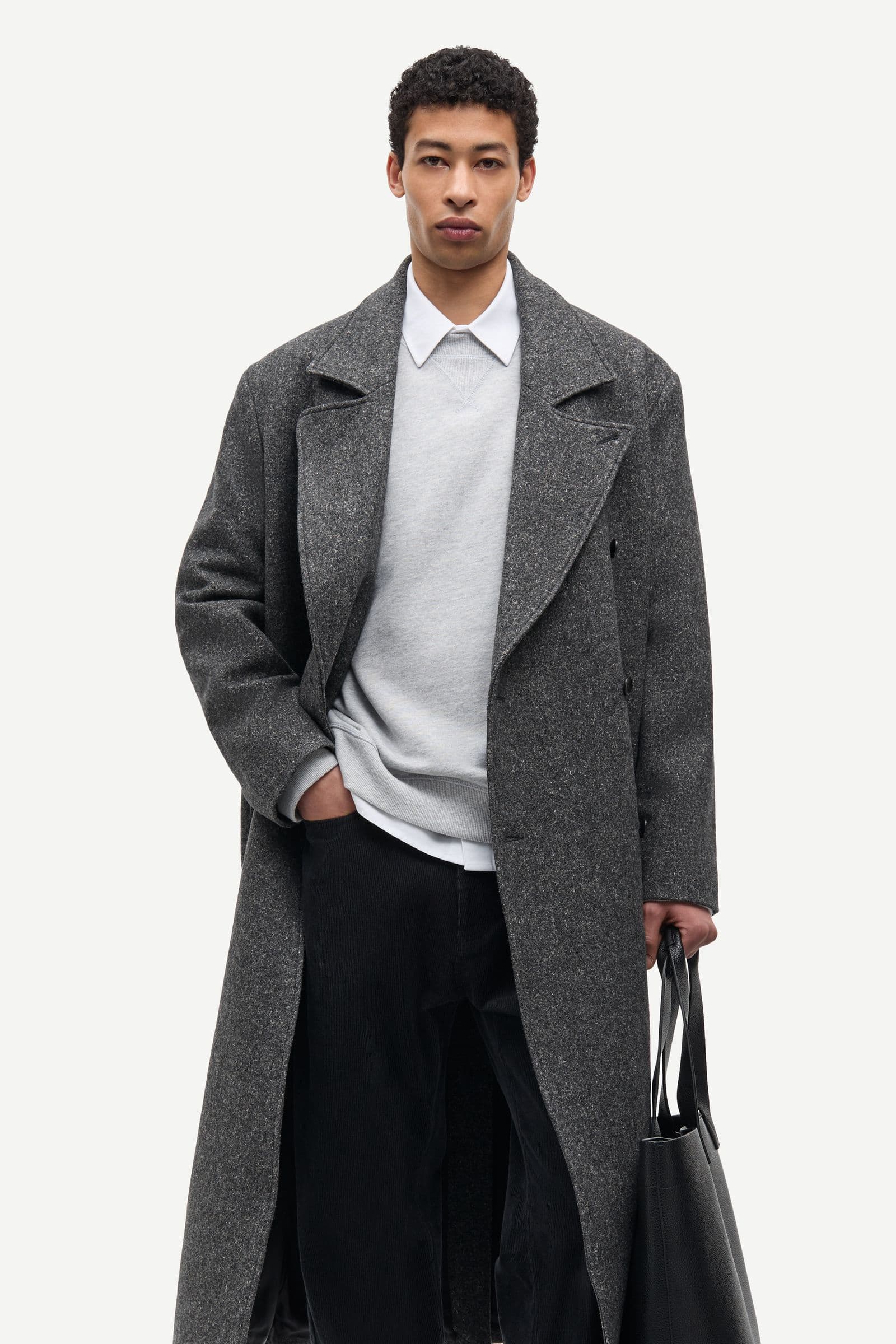 Savince coat 16188 Dark Grey Mel.