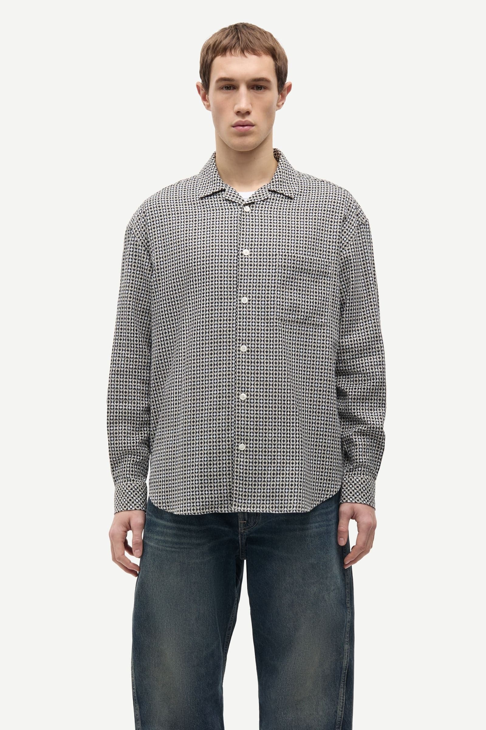 Saluan AJ shirt 16197 Cream Floor