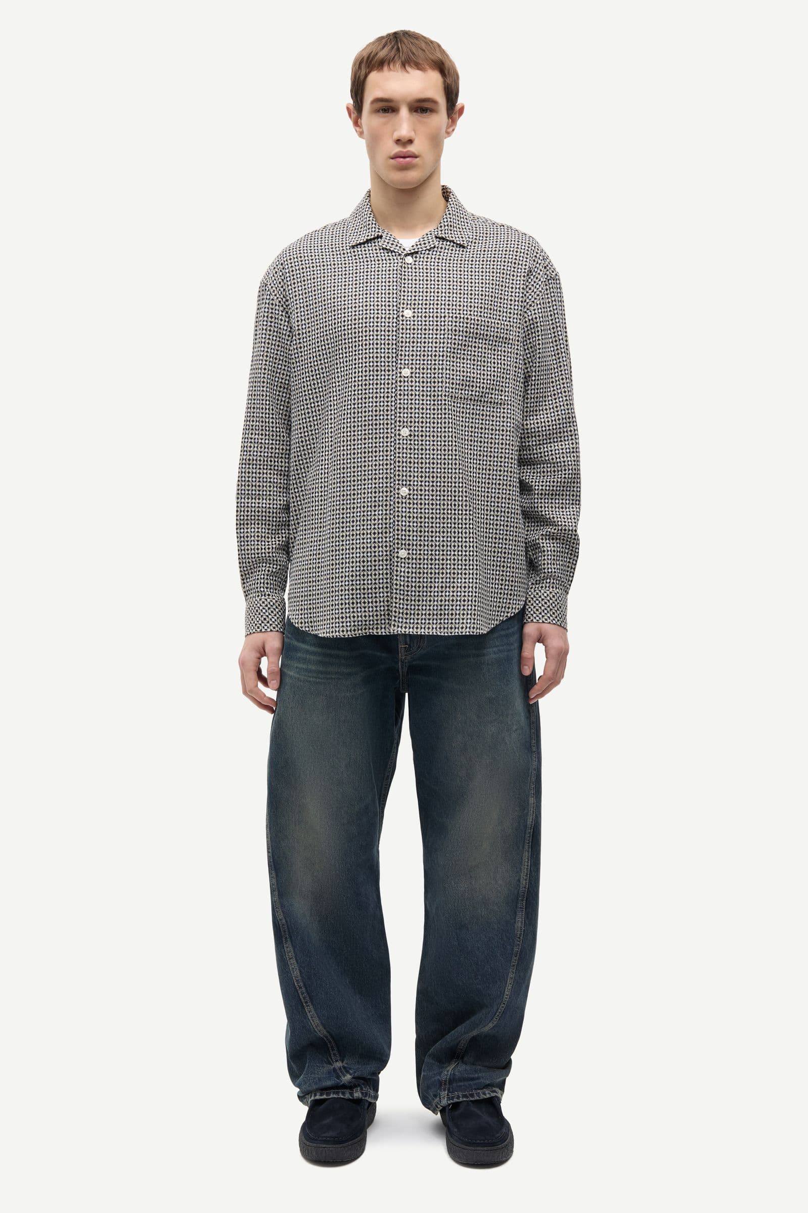 Saluan AJ shirt 16197 Cream Floor