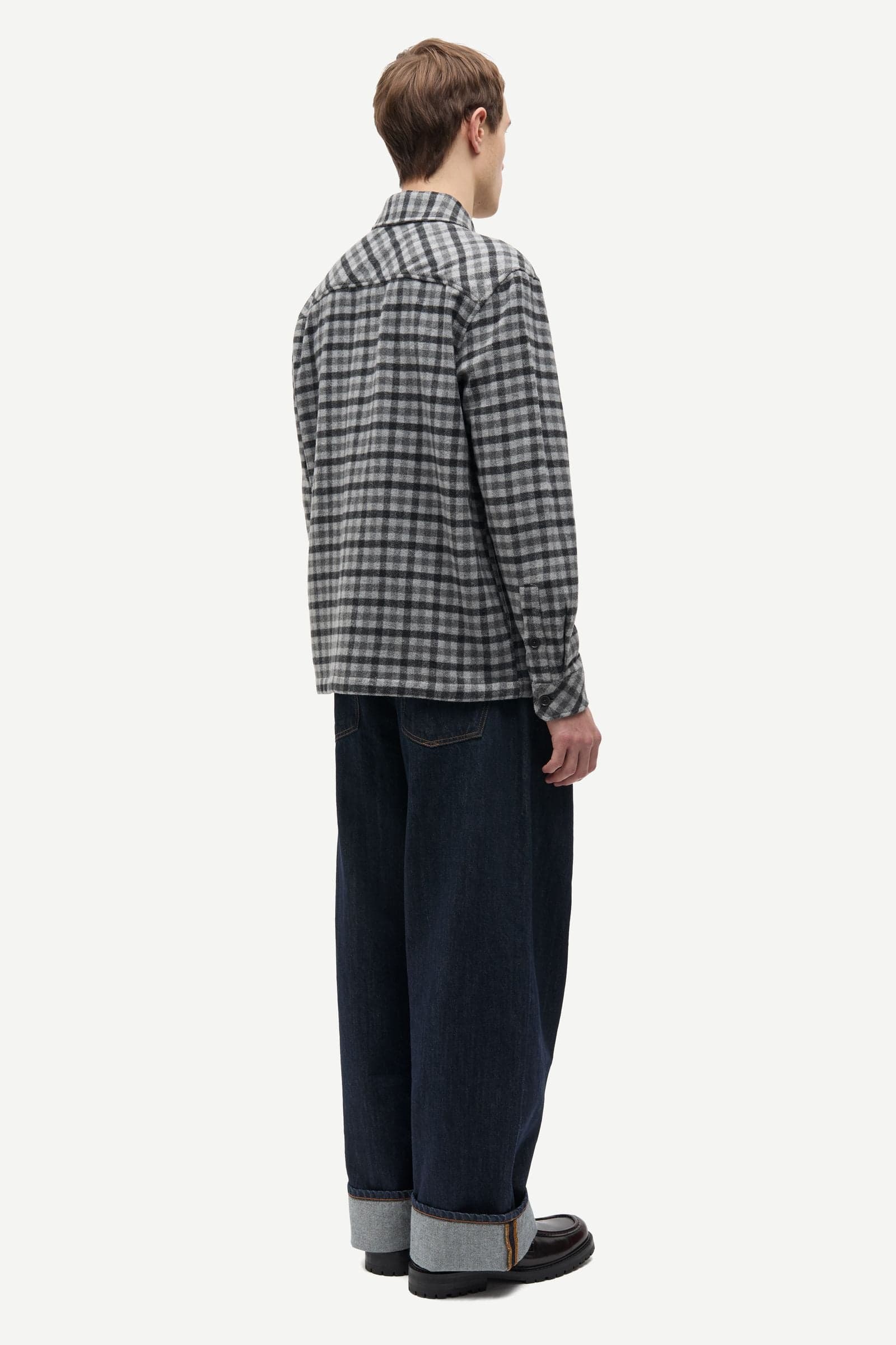 Sacastor X O overshirt 14089 Grey Mel. Ch.