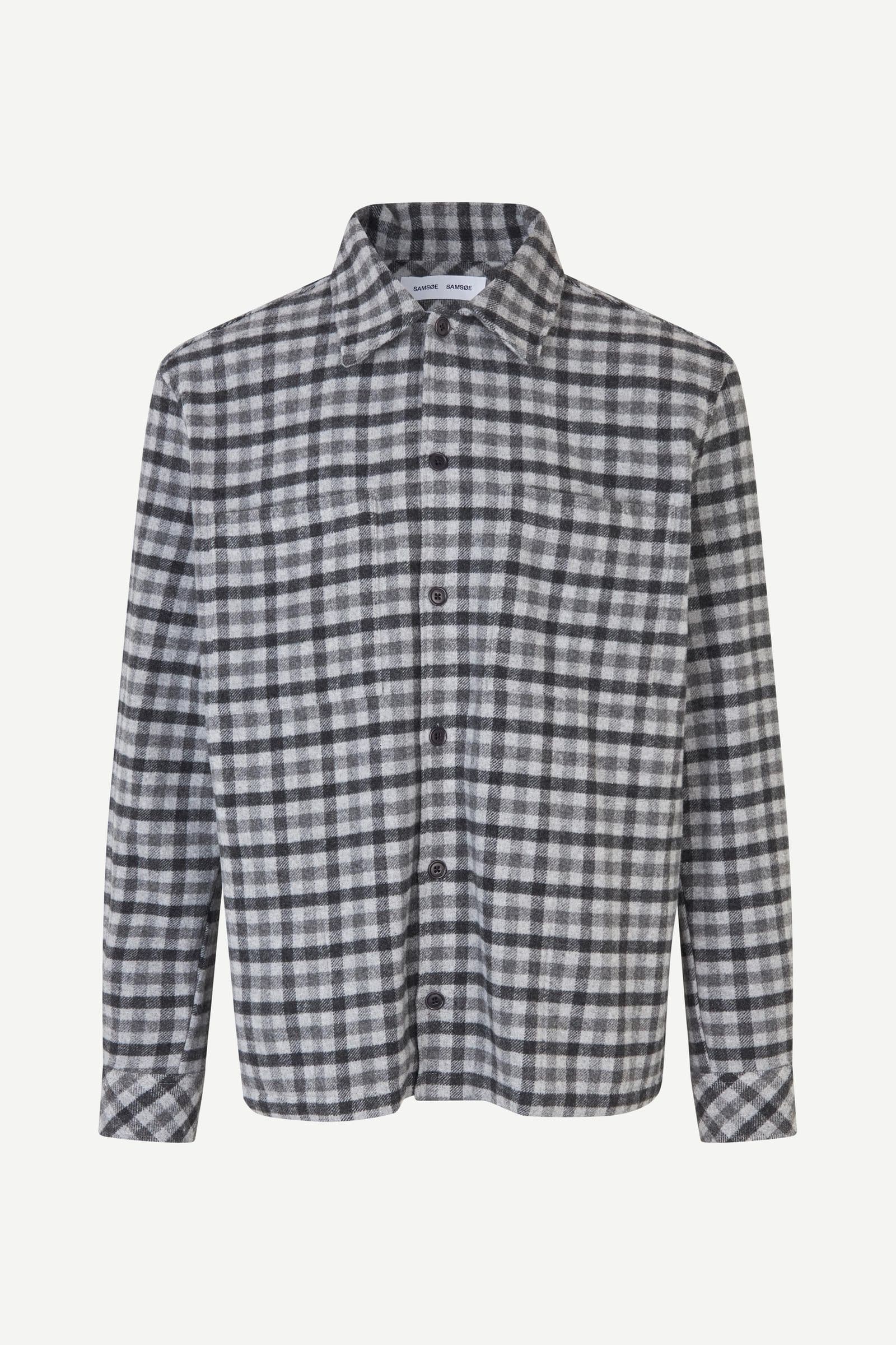Sacastor X O overshirt 14089 Grey Mel. Ch.