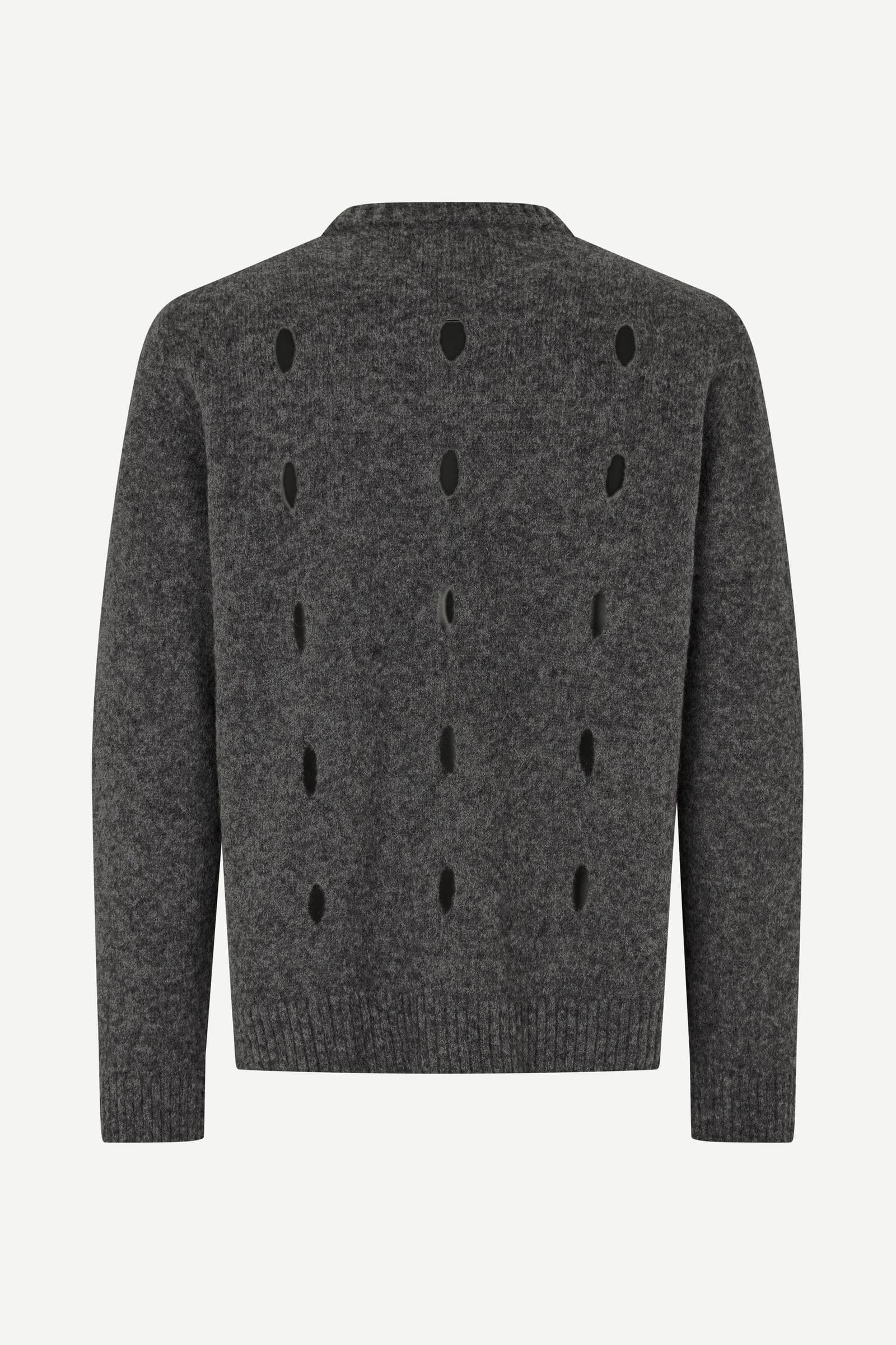 Saklas v-neck 16097 Dark grey mel.