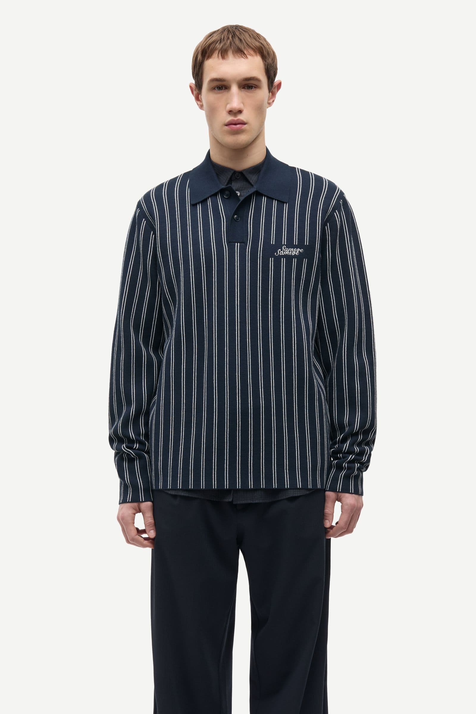 Samatt polo 15825 Salute Pinstripe