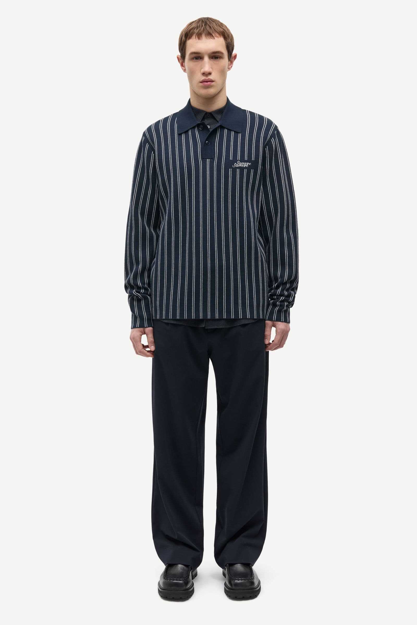 Samatt polo 15825 Salute Pinstripe