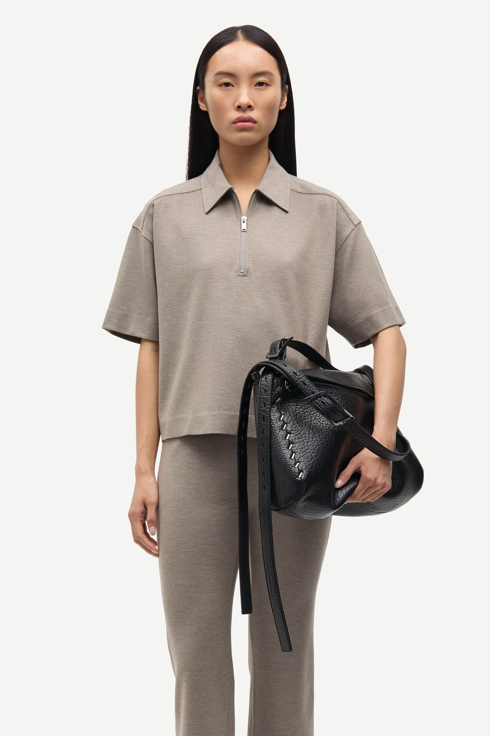 Saclay trousers 16206 Lead Gray Mel.