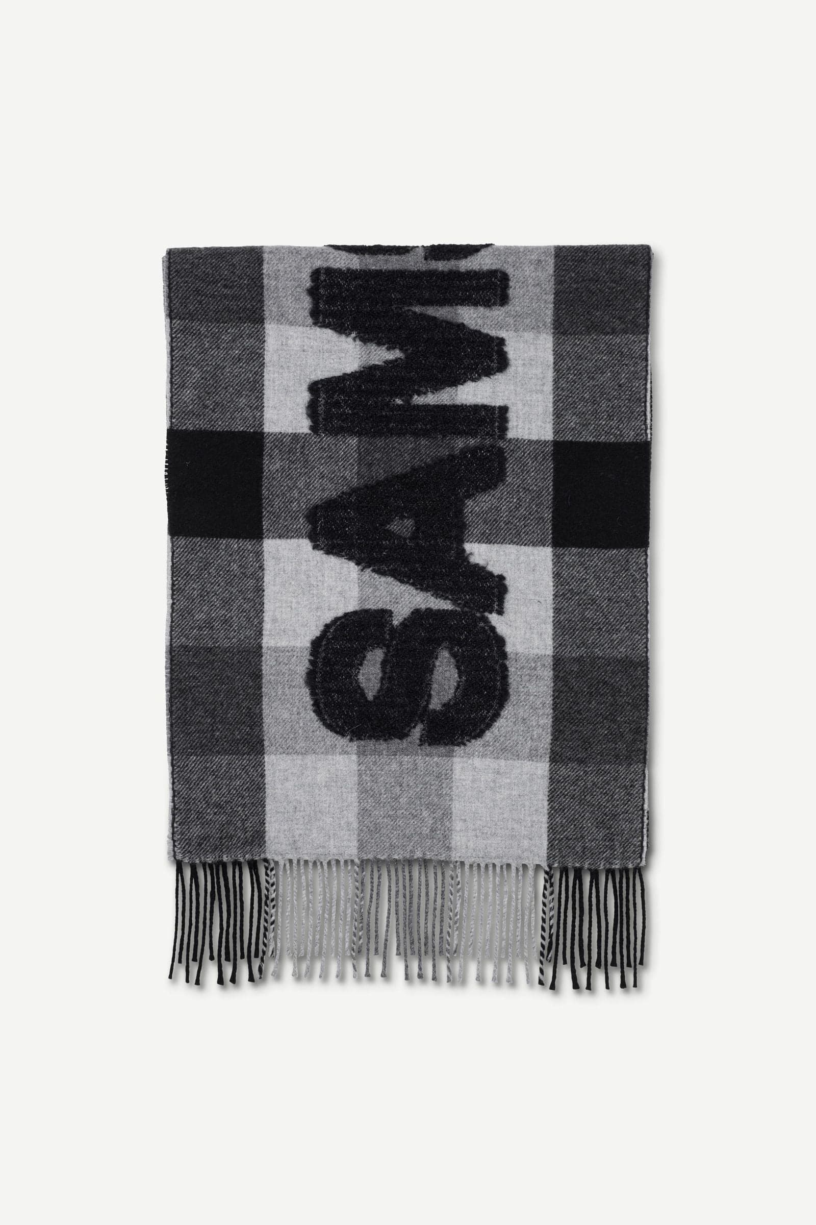 Sasamsoe scarf 16157 Grey Mel. Ch.