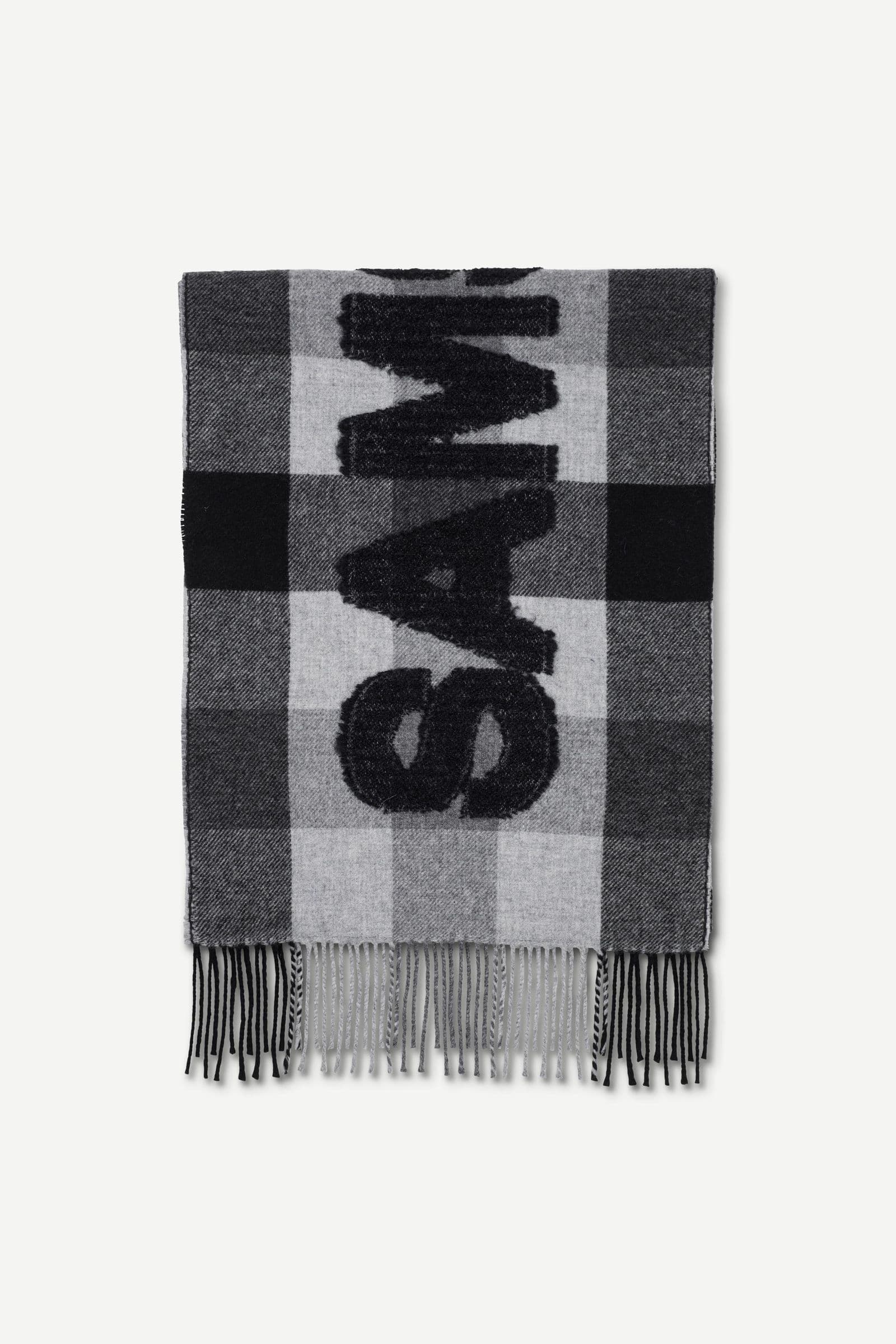 Sasamsoe scarf 16157 Grey Mel. Ch.