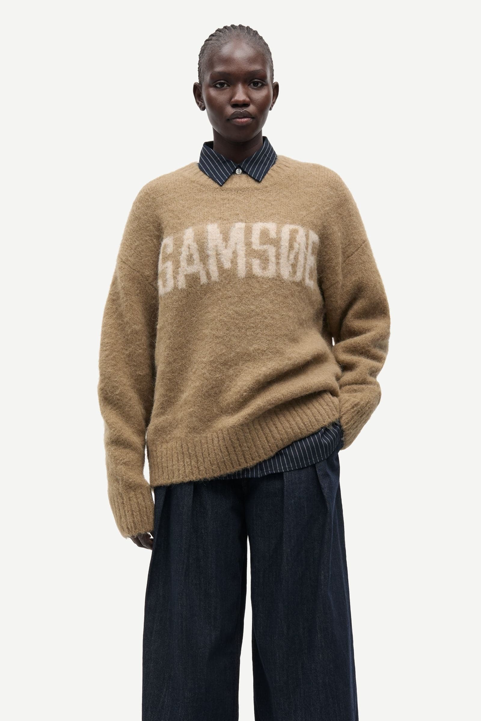 Sajeanne samsoe sweater 15425 Lead Gray