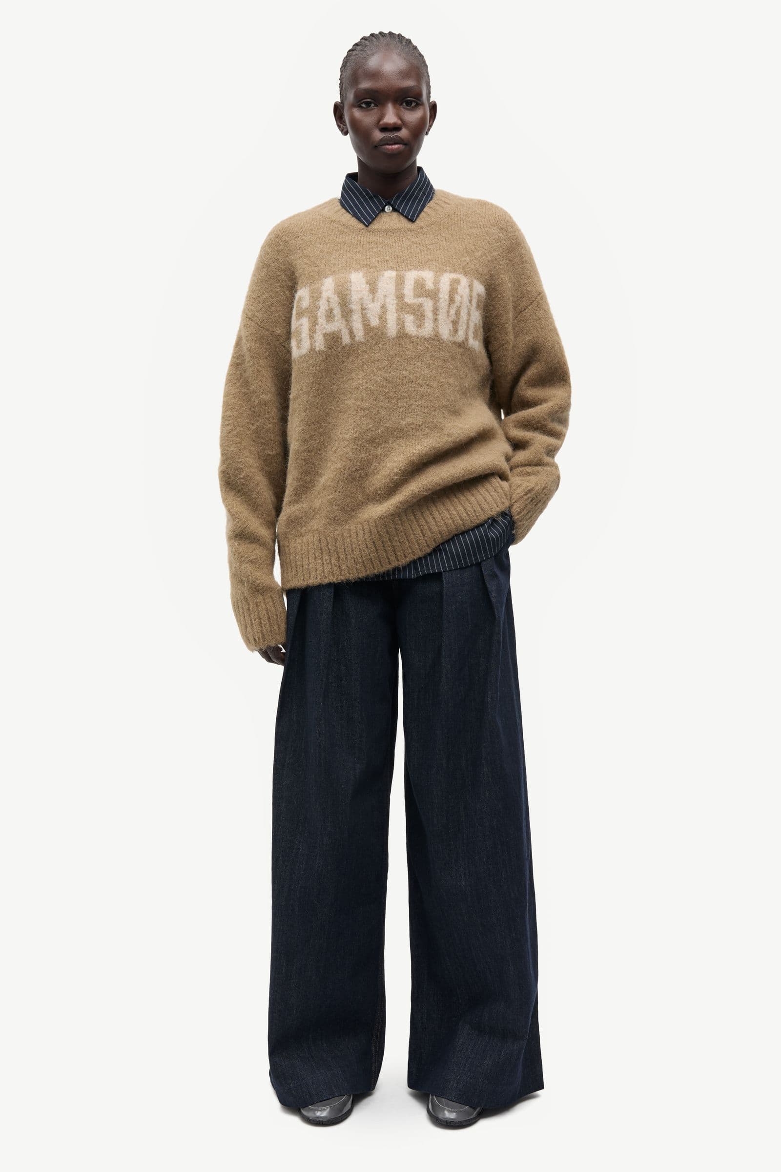 Sajeanne samsoe sweater 15425 Lead Gray