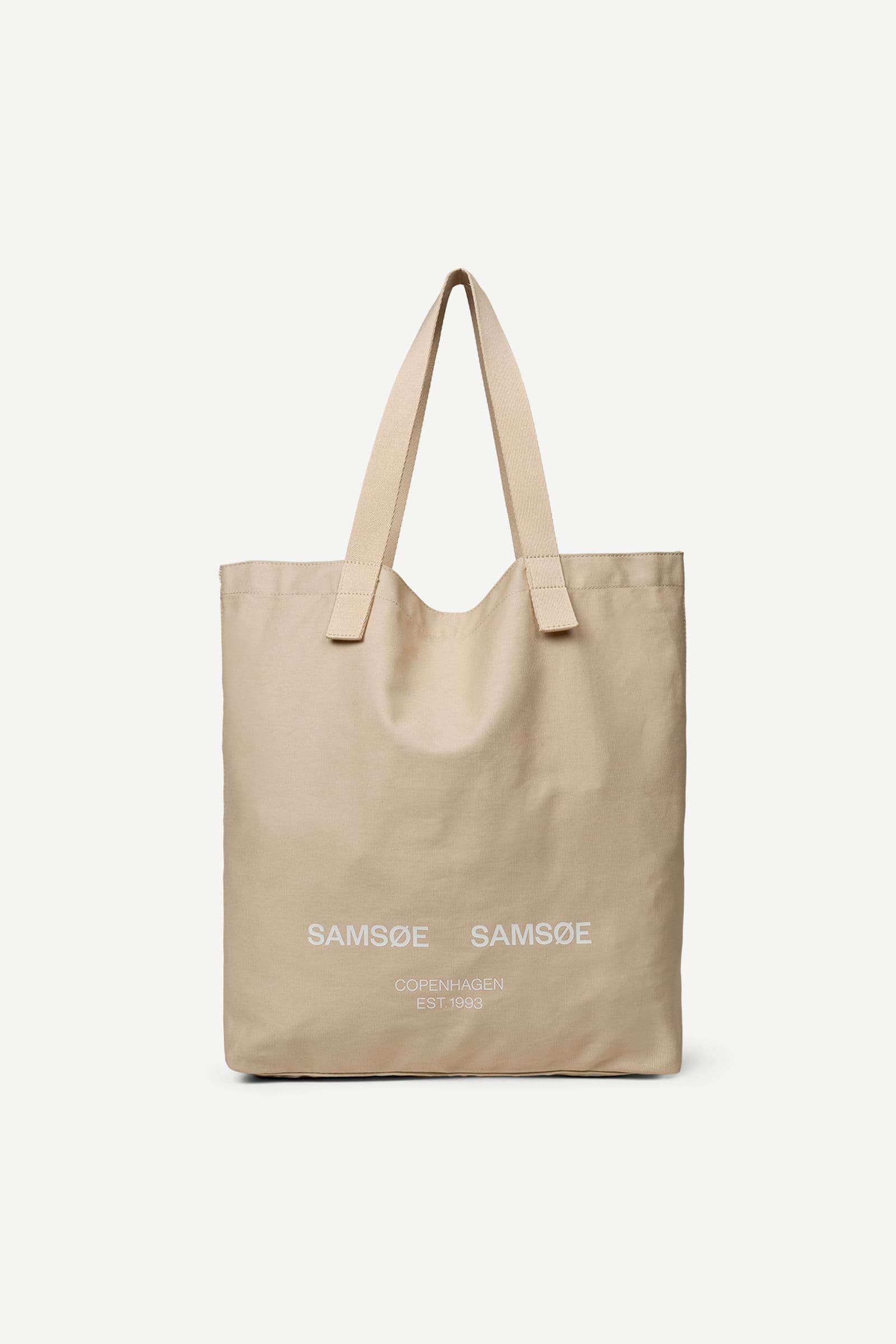 Sastevie tote bag 16264 Pale Khaki Cph Logo