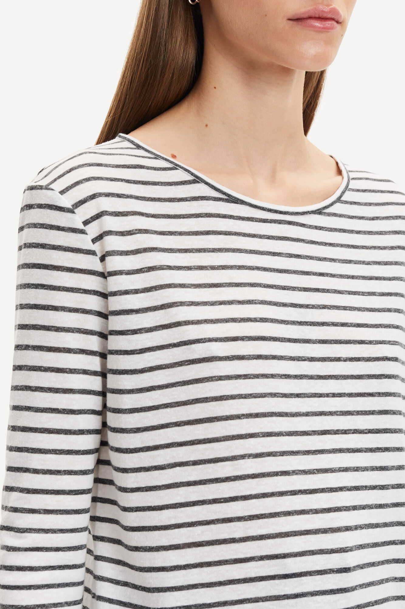 Fashion Formal Shirts Long Sleeve Shirts Samsøe & samsøe Sams\u00f8e & sams\u00f8e Long Sleeve Shirt striped pattern casual look 