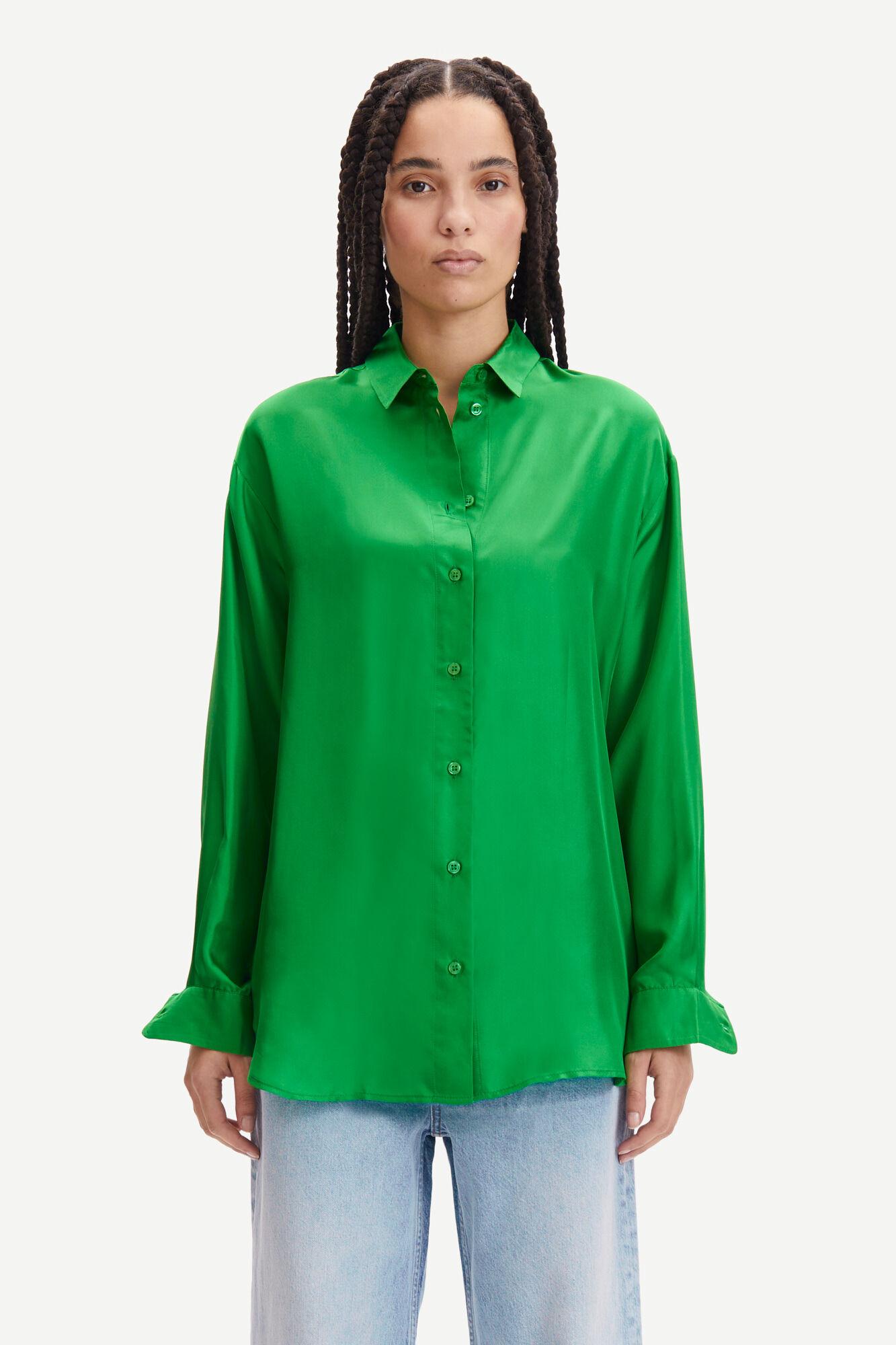 Sams\u00f8e & sams\u00f8e Slip-over blouse volledige print casual uitstraling Mode Blouses Slip-over blouses Samsøe & samsøe 